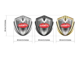 Bugatti High End Auto Logo Abzeichen Sportlicher Look Glanz